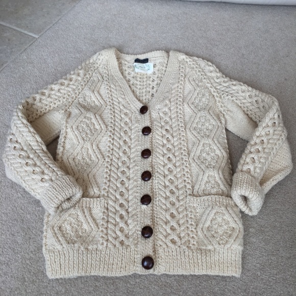 ivory chunky knit cardigan